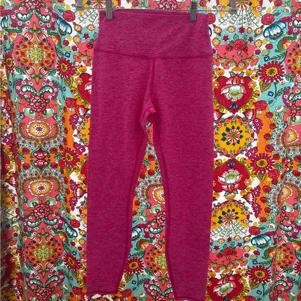 NWT Alo Yoga Alosoft high-waist 7/8 highlight legging, Neon Pink Heather, size S